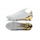 Nouveaux Crampons Football Adidas Copa 17.1 FG Hommes Or Blanc