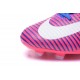 Chaussure de Cristiano Ronaldo Nike Mercurial Superfly 5 FG Rose Bleu Blanc