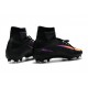 Chaussures Footabll Nike Mercurial Superfly 5 FG Crampon Pas Cher Rouge Noir Orange Violet