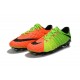 Nouveau Nike Hypervenom 3 FG Chaussure de Foot Pas Cher Vert Noir Orange