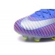 Chaussures de Foot Nike Homme Mercurial Vapor XI FG Argent Bleu Rose