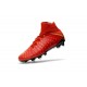 Chaussure de Neymar Nike Hypervenom Phantom DF FG Pour Homme Or Rouge