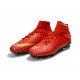Chaussure de Neymar Nike Hypervenom Phantom DF FG Pour Homme Or Rouge