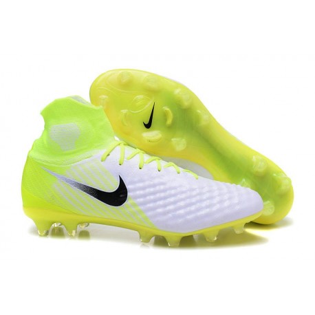 Crampons De Foot Nike Magista Obra 2 FG ACC Blanc Noir Volt