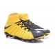 Chaussures de Football 2017 Nike Hypervenom Phantom 3 DF FG Pas Cher - Jaune Noir