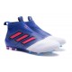 Chaussure Football Hommes Adidas ACE 17+ Purecontrol FG Champagne Bleu Rouge Blanc