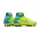 Chaussures Foot Nike Magista Obra II Tech Craft FG - Volt Blanc Bleu Chlore