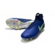 Crampons De Foot Nike Magista Obra 2 FG ACC Bleu Vert