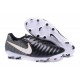 Nike Tiempo Legend VII FG - Chaussures de Football pour Hommes Noir Blanc