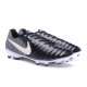 Nike Tiempo Legend VII FG - Chaussures de Football pour Hommes Noir Blanc