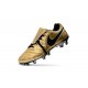 Nike Tiempo Legend VII FG - Chaussures de Football pour Hommes Totti X Roma Or Noir