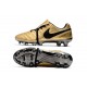 Nike Tiempo Legend VII FG - Chaussures de Football pour Hommes Totti X Roma Or Noir