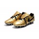 Nike Tiempo Legend VII FG - Chaussures de Football pour Hommes Totti X Roma Or Noir