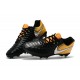 Nike Tiempo Legend VII FG - Chaussures de Football pour Hommes Noir Blanc Jaune