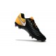 Nike Tiempo Legend VII FG - Chaussures de Football pour Hommes Noir Blanc Jaune