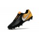 Nike Tiempo Legend VII FG - Chaussures de Football pour Hommes Noir Blanc Jaune