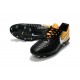 Nike Tiempo Legend VII FG - Chaussures de Football pour Hommes Noir Blanc Jaune