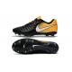 Nike Tiempo Legend VII FG - Chaussures de Football pour Hommes Noir Blanc Jaune