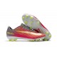 Chaussures de Foot Nike Mercurial Vapor XI FG Rose Gris Jaune