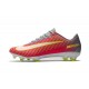 Chaussures de Foot Nike Mercurial Vapor XI FG Rose Gris Jaune