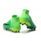 2017 Chaussures de Football Nike Mercurial Superfly V FG - Noir Vert