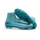 Chaussures de Foot Pas Cher Nike Mercurial Superfly V FG - Bleu Noir