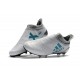 Adidas X 17+ Purespeed FG - Chaussures de Foot pour Hommes Blanc Bleu Gris