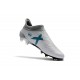 Adidas X 17+ Purespeed FG - Chaussures de Foot pour Hommes Blanc Bleu Gris