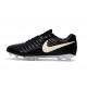 Chaussure de Football Nike Tiempo Legend FG - Noir Blanc