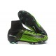 Chaussures de Foot Pas Cher Nike Mercurial Superfly V FG - Noir Vert