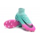 Chaussures de Foot Pas Cher Nike Mercurial Superfly V FG - Rose Bleu Noir