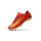 Nouveau Chaussures de Foot Nike Mercurial Vapor 11 FG CR7 Or Rouge