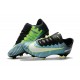 Chaussures de Foot Nike Mercurial Vapor XI FG Bleu Noir Vert Blanc