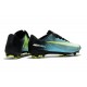 Chaussures de Foot Nike Mercurial Vapor XI FG Bleu Noir Vert Blanc