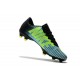 Chaussures de Foot Nike Mercurial Vapor XI FG Bleu Noir Vert Blanc