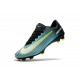 Chaussures de Foot Nike Mercurial Vapor XI FG Bleu Noir Vert Blanc