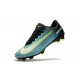 Chaussures de Foot Nike Mercurial Vapor XI FG Bleu Noir Vert Blanc