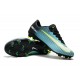 Chaussures de Foot Nike Mercurial Vapor XI FG Bleu Noir Vert Blanc