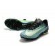 Chaussures de Foot Nike Mercurial Vapor XI FG Bleu Noir Vert Blanc