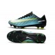 Chaussures de Foot Nike Mercurial Vapor XI FG Bleu Noir Vert Blanc