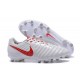 Nike Tiempo Legend VII FG - Chaussures de Football pour Hommes Blanc Rouge