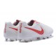 Nike Tiempo Legend VII FG - Chaussures de Football pour Hommes Blanc Rouge