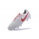 Nike Tiempo Legend VII FG - Chaussures de Football pour Hommes Blanc Rouge