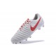 Nike Tiempo Legend VII FG - Chaussures de Football pour Hommes Blanc Rouge