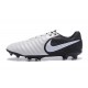 Nike Tiempo Legend VII FG - Chaussures de Football pour Hommes Noir Blanc