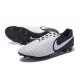 Nike Tiempo Legend VII FG - Chaussures de Football pour Hommes Noir Blanc