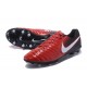 Nike Tiempo Legend VII FG - Chaussures de Football pour Hommes Rouge Noir Blanc