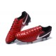 Nike Tiempo Legend VII FG - Chaussures de Football pour Hommes Rouge Noir Blanc