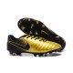 Nike Tiempo Legend VII FG - Chaussures de Football pour Hommes Or Noir