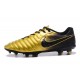 Nike Tiempo Legend VII FG - Chaussures de Football pour Hommes Or Noir